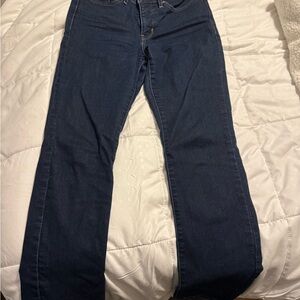 Levi's Dark Blue Straight Leg Women's Jeans